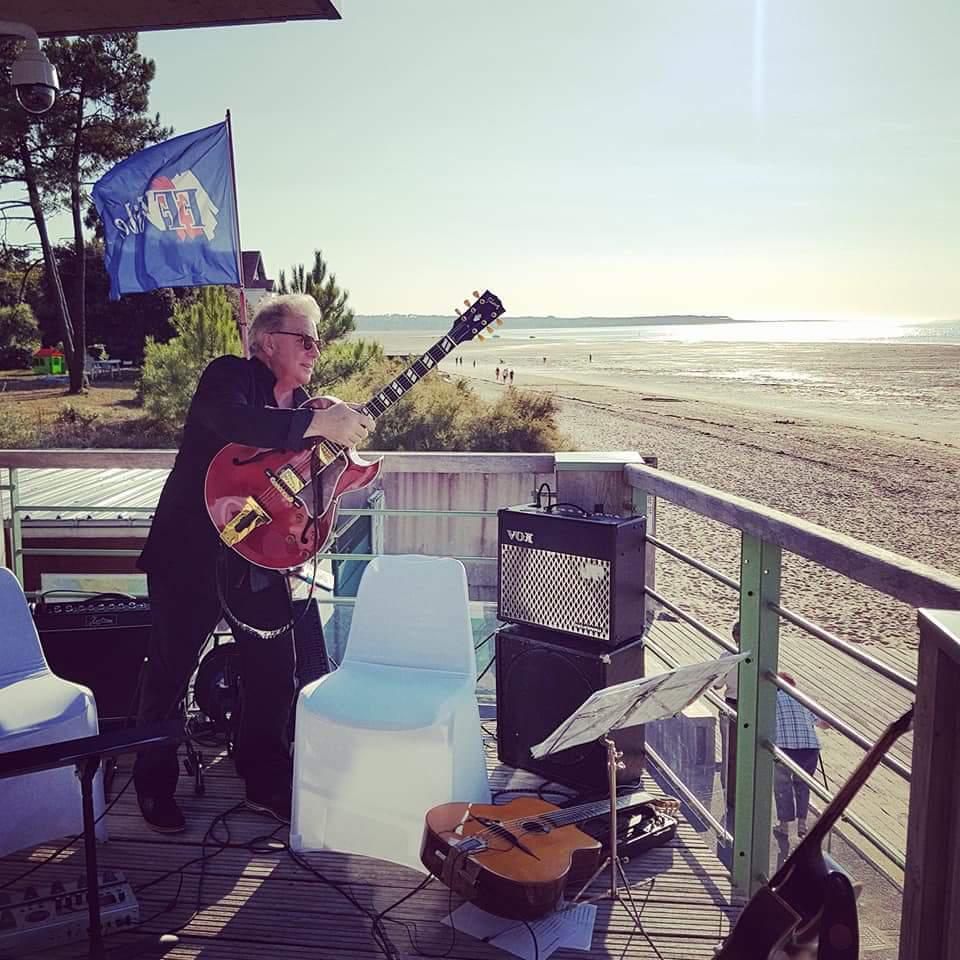 A la Base Nautique de La Tremblade (17), le samedi 1er septembre 2018 lors d'un cocktail de mariage