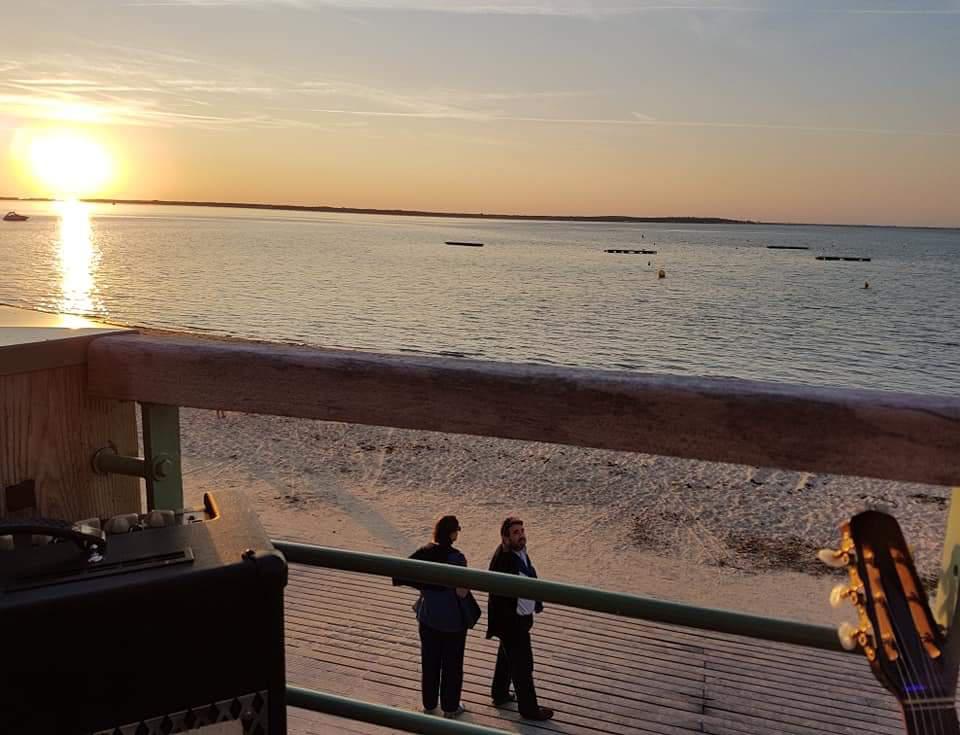 A la Base Nautique de La Tremblade (17), le samedi 1er septembre 2018 lors d'un cocktail de mariage